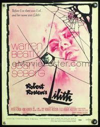 4s204 LILITH WC '64 Warren Beatty, before Eve, there was evil, and her name was Jean Seberg!