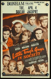 4s207 LITTLE TOUGH GUYS IN SOCIETY WC '38 great portrait of all the kids + top cast members!