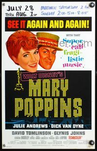 4s222 MARY POPPINS WC '64 Julie Andrews & Dick Van Dyke in Walt Disney's musical classic!