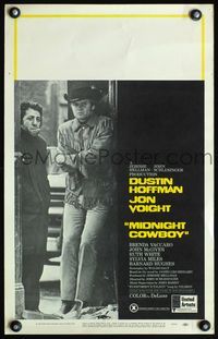 4s227 MIDNIGHT COWBOY WC '69 Dustin Hoffman, Jon Voight, John Schlesinger classic!