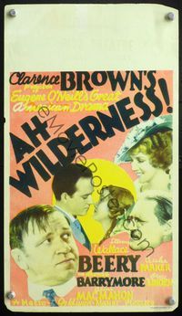 4s001 AH WILDERNESS mini WC '35 Wallace Beery, Lionel Barrymore, Eugene O'Neill's American drama!