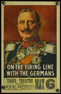 4s255 ON THE FIRING LINE WITH THE GERMANS WC '15 great art of Emperor of Germany, Kaiser Wilhelm II!