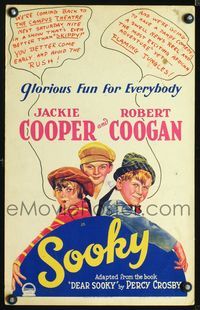 4s328 SOOKY WC '31 Jackie Cooper, Robert Coogan, Skippy, glorious fun for everybody!