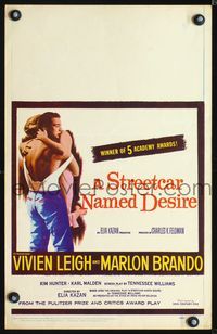 4s340 STREETCAR NAMED DESIRE WC R58 Marlon Brando, Vivien Leigh, Elia Kazan classic!