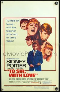 4s370 TO SIR, WITH LOVE WC '67 Sidney Poitier, Lulu, directed by James Clavell!