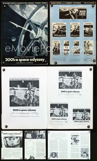 4t001 2001: A SPACE ODYSSEY pressbook '68 Stanley Kubrick, Keir Dullea, Gary Lockwell, HAL 9000!