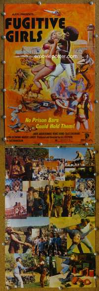 4t008 5 LOOSE WOMEN pressbook '74 Fugitive Girls, written by Ed Wood!