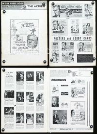 4t021 ACTRESS pressbook '53 Jean Simmons, cool close-up art of Spencer Tracy!