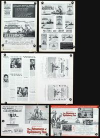 4t027 ADVENTURES OF HUCKLEBERRY FINN pressbook '60 Mark Twain, Eddie Hodges, Archie Moore