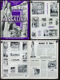 4t031 AFFAIRS OF MESSALINA pressbook '53 sexy Maria Felix as history's most wicked woman!