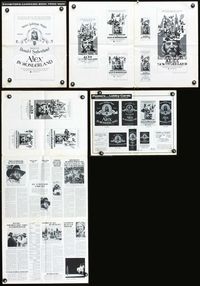 4t037 ALEX IN WONDERLAND pressbook '71 wild image of Donald Sutherland, Jeanne Moreau!