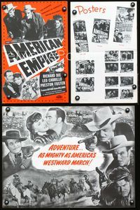4t047 AMERICAN EMPIRE pressbook R48 Richard Dix, Leo Carrillo, an epic of America's march westward