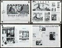 4t049 ANASTASIA pressbook '56 great romantic close up of Ingrid Bergman & Yul Brynner!