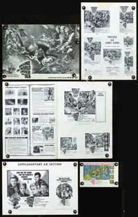 4t061 AROUND THE WORLD UNDER THE SEA pressbook '66 Lloyd Bridges, great scuba diving fantasy art!