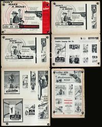 4t067 AT GUNPOINT pressbook '55 Fred MacMurray, really cool huge artwork image of smoking gun!
