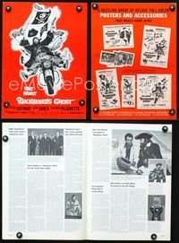 4t132 BLACKBEARD'S GHOST pressbook '68 Walt Disney, art of wacky invisible pirate Peter Ustinov!