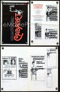 4t176 CABARET pressbook '72 singing & dancing Liza Minnelli in Nazi Germany, Bob Fosse!