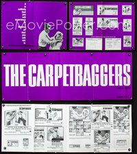 4t187 CARPETBAGGERS pressbook '64 great images of George Peppard & Carroll Baker!