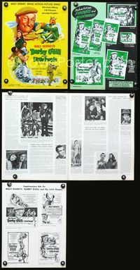 4t259 DARBY O'GILL & THE LITTLE PEOPLE pressbook '59 Disney, Sean Connery, Albert Sharpe