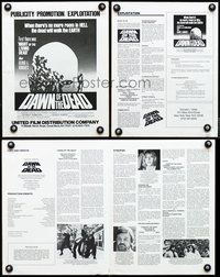 4t265 DAWN OF THE DEAD pressbook '79 George Romero, there's no more room in HELL for the dead!