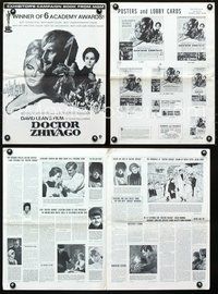 4t288 DOCTOR ZHIVAGO B&W pressbook '65 Omar Sharif, Julie Christie, David Lean English epic!