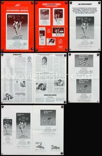 4t291 DOMINO PRINCIPLE pressbook '77 cool art of Gene Hackman & Candice Bergen fleeing!