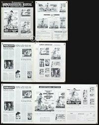4t293 DONOVAN'S REEF pressbook '63 John Ford, great art of punching sailor John Wayne & Lee Marvin!