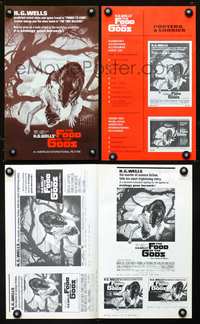 4t356 FOOD OF THE GODS pressbook '76 artwork of giant rat feasting on dead girl by Drew Struzan!