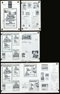 4t425 GUNS OF THE MAGNIFICENT SEVEN pressbook '69 George Kennedy, James Whitmore, Reni Santoni