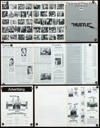 4t480 HUSTLE pressbook '75 Robert Aldrich, art of Burt Reynolds & sexy Catherine Deneuve!