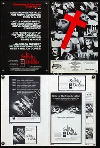 4t490 IN SEARCH OF DRACULA pressbook '75 cool vampire documentary, he really existed!
