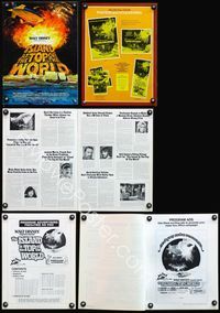 4t506 ISLAND AT THE TOP OF THE WORLD pressbook '74 Disney's adventure beyond imagination!
