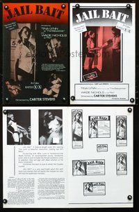 4t515 JAIL BAIT pressbook '76 Tina Lynn knows what she has & used it, xx rated!