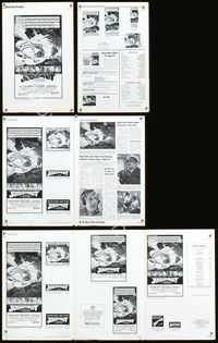 4t523 JUGGERNAUT pressbook '74 Richard Harris, art of ocean liner under attack by Bob McCall!