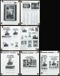4t563 LIFE & TIMES OF JUDGE ROY BEAN pressbook '72 John Huston, art of Paul Newman by Richard Amsel