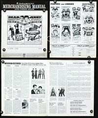4t571 LIVING IT UP/PARDNERS pressbook '65 wacky Dean Martin & Jerry Lewis double-bill!