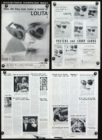 4t573 LOLITA pressbook '62 Stanley Kubrick, sexy close up of Sue Lyon with sunglasses & lollipop!