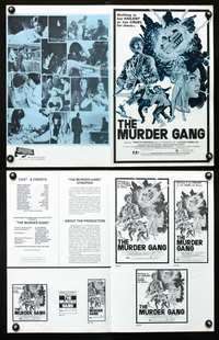 4t651 MURDER GANG pressbook '76 Timothy Brown, Russ Tamblyn, directed by Al Adamson!