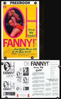 4t683 OH FANNY pressbook '75 artwork of super sexy Mindy Wilson, she'll getcha!