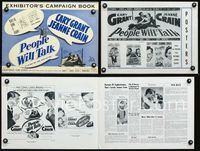 4t704 PEOPLE WILL TALK pressbook '51 Cary Grant loves Jeanne Crain, romantic close-up!