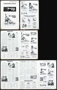 4t706 PERMISSION TO KILL pressbook '75 art of Dirk Bogarde & Ava Gardner by Robert Tanenbaum!