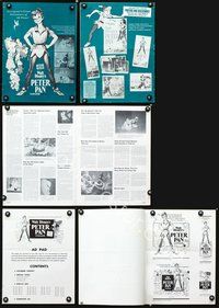4t707 PETER PAN pressbook R69 Walt Disney animated cartoon fantasy classic!