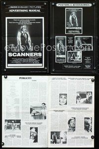 4t790 SCANNERS pressbook '81 David Cronenberg, in 20 seconds your head explodes, art by Joann!