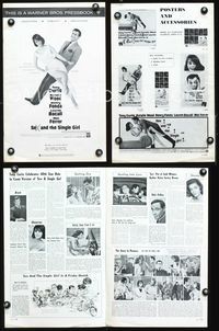 4t804 SEX & THE SINGLE GIRL pressbook '65 great close portraits of Tony Curtis & Natalie Wood!