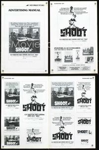 4t812 SHOOT pressbook '76 Cliff Robertson, Ernest Borgnine, six ordinary businessmen!