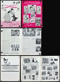 4t823 SNOW WHITE & THE SEVEN DWARFS pressbook R67 Walt Disney animated cartoon classic!