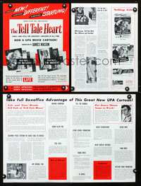 4t879 TELL-TALE HEART pressbook '53 James Mason, from the Edgar Allan Poe story!