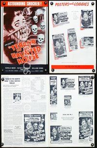 4t659 MY WORLD DIES SCREAMING pressbook '58 Terror in the Haunted House, in Psychorama!