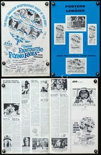 4t894 THOSE FANTASTIC FLYING FOOLS pressbook '67 Troy Donahue, Burl Ives, Gert Froebe!
