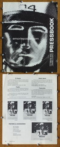 4t904 THX 1138 pressbook '71 first George Lucas, Robert Duvall, bleak futuristic fantasy sci-fi!